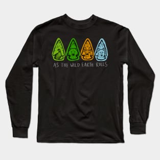 Arrowheads with Animals and Seasons "As The Wild Earth Rolls" Long Sleeve T-Shirt